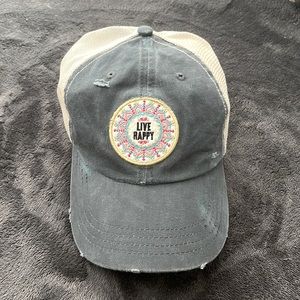 NATURAL LIFE "Live Happy" distressed Baseball Hat